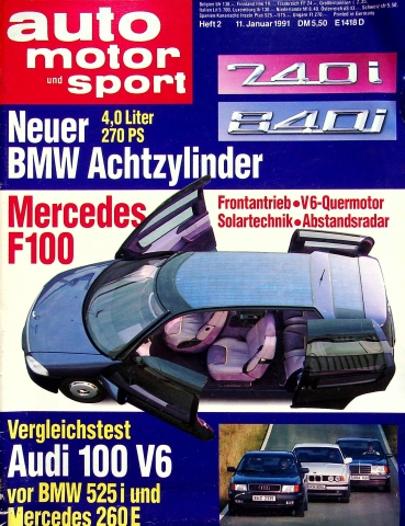 Deckblatt Auto Motor und Sport (02/1991)